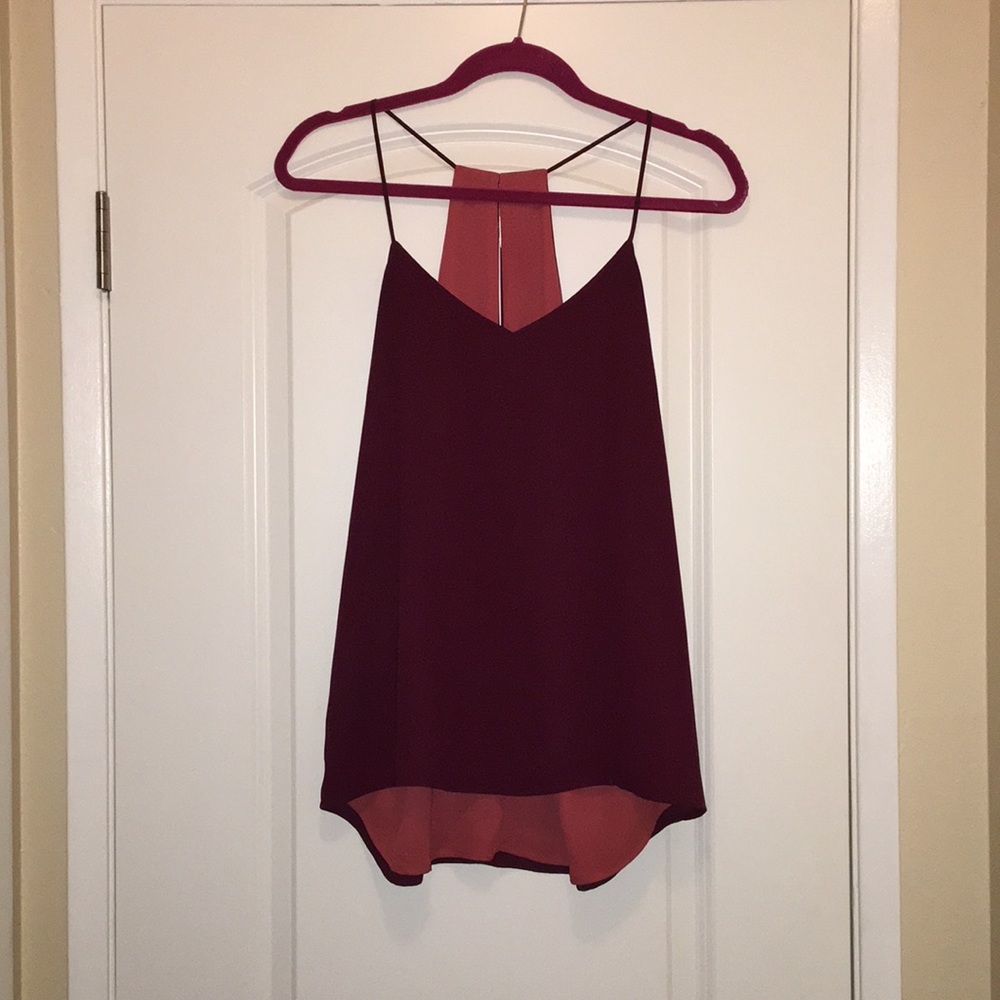 Express chiffon reversible tank top